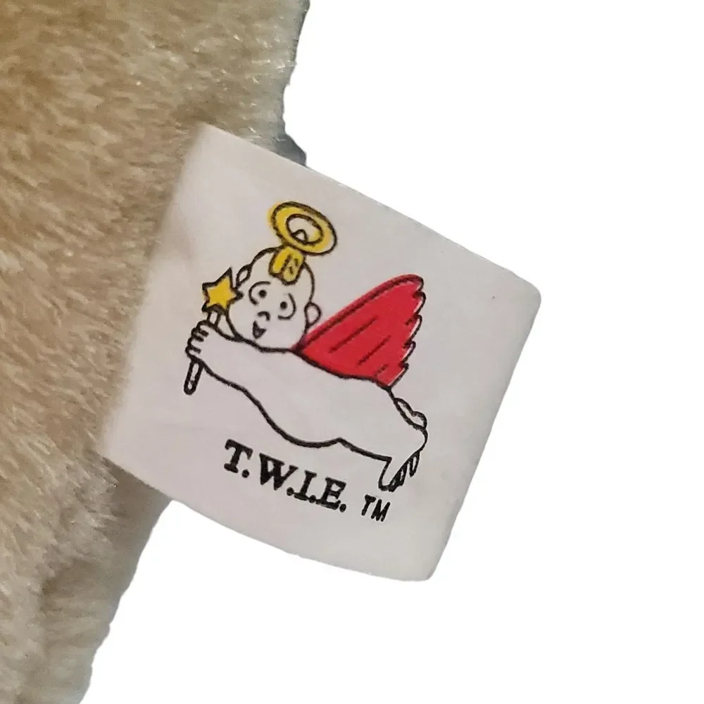 T.W.I.E. Lion Angel Toy Company Square Animal Cushion‎ Pillow 12” Plush Vintage